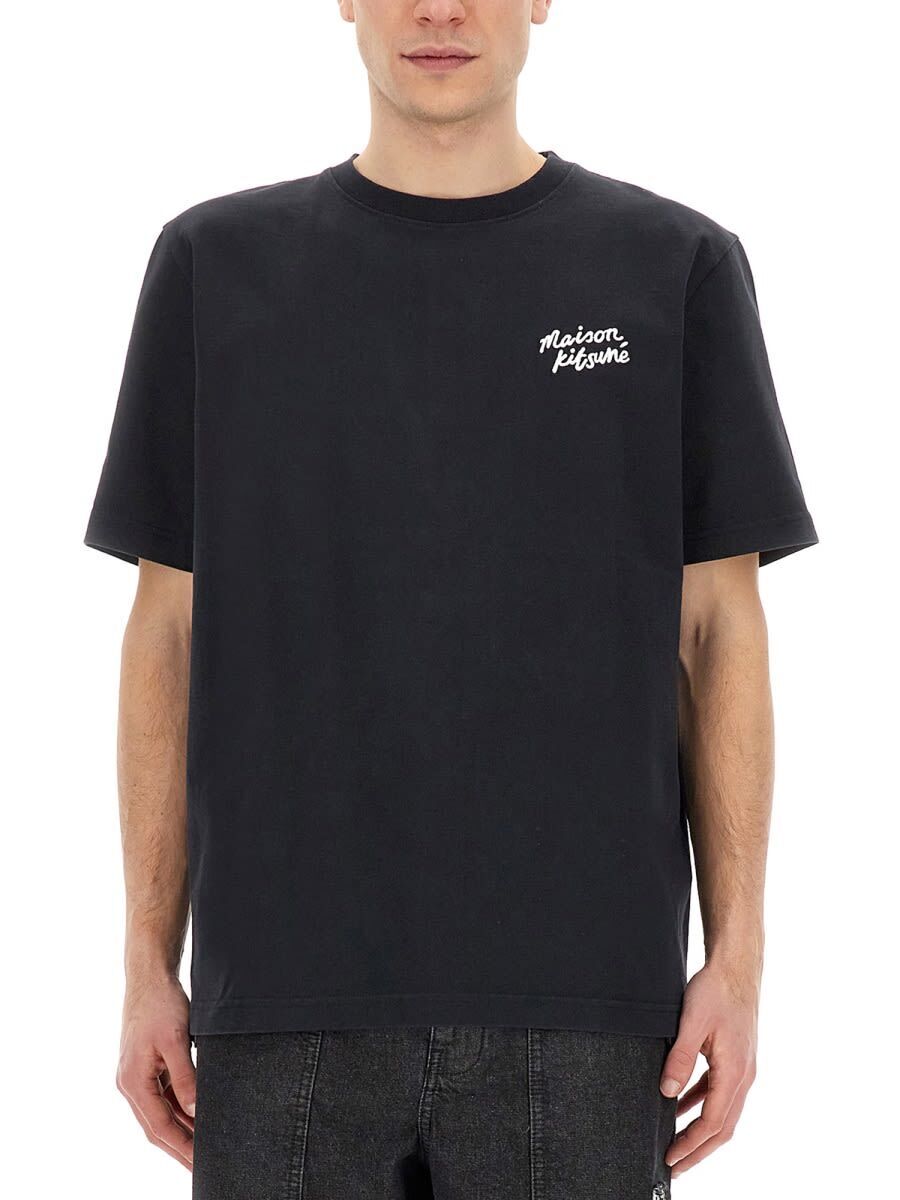 メゾンキツネ Tシャツ メンズ MAISON KITSUNE メゾン キツネ ブラック BLACK Tシャツ メンズ 春夏2024 MM00126KJ0118_O197 【関税・送料無料】【ラッピング無料】 ia