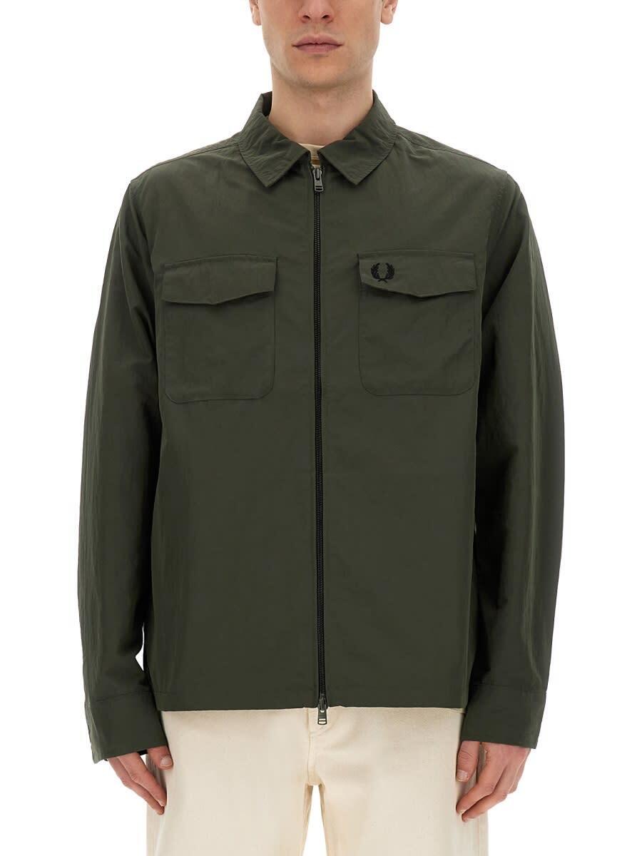 フレッドペリー ジャケット メンズ FRED PERRY フレッド ペリー グリーン MILITARY GREEN ジャケット メンズ 春夏2024 FP-M5684-49_638P 【関税・送料無料】【ラッピング無料】 ia