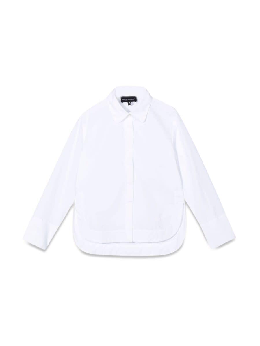 EMPORIO ARMANI エンポリオ・アルマーニ ホワイト WHITE シャツ ガールズ 秋冬2022 6L3C63K_2N0FZ0100 【関税・送料無料】【ラッピング無料】 ia