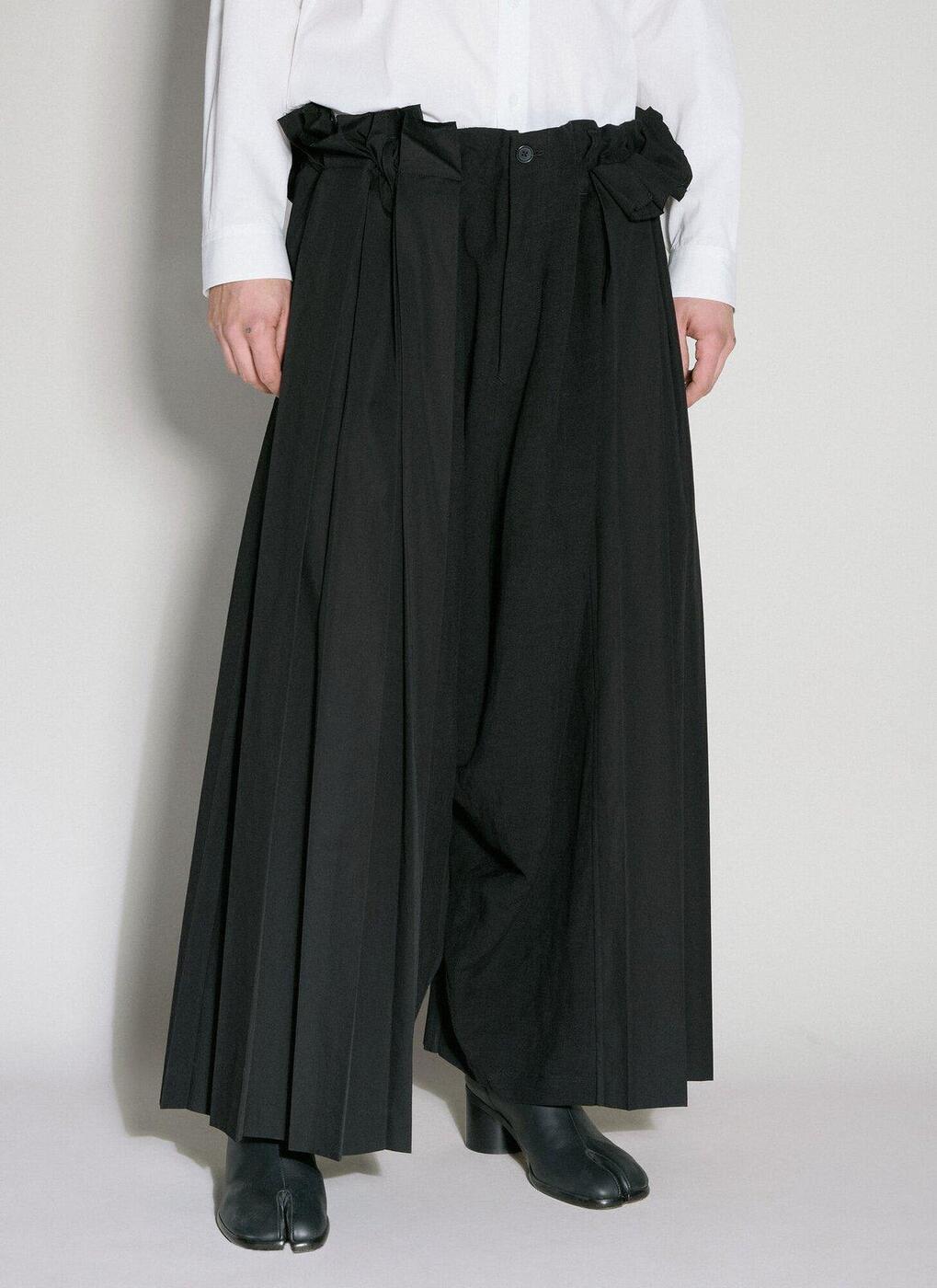  YOHJI YAMAMOTO ヨウジ ヤマモト ブラック Black パンツ メンズ 春夏2024 HSP74825 1 BLACK  ia