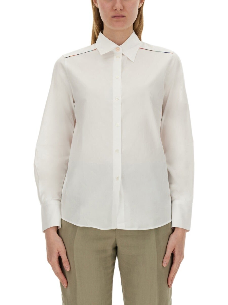 PAUL SMITH ポールスミス ホワイト WHITE シャツ レディース 春夏2024 W2R-335BB-M21598_01 【関税・送料無料】【ラッピング無料】 ia