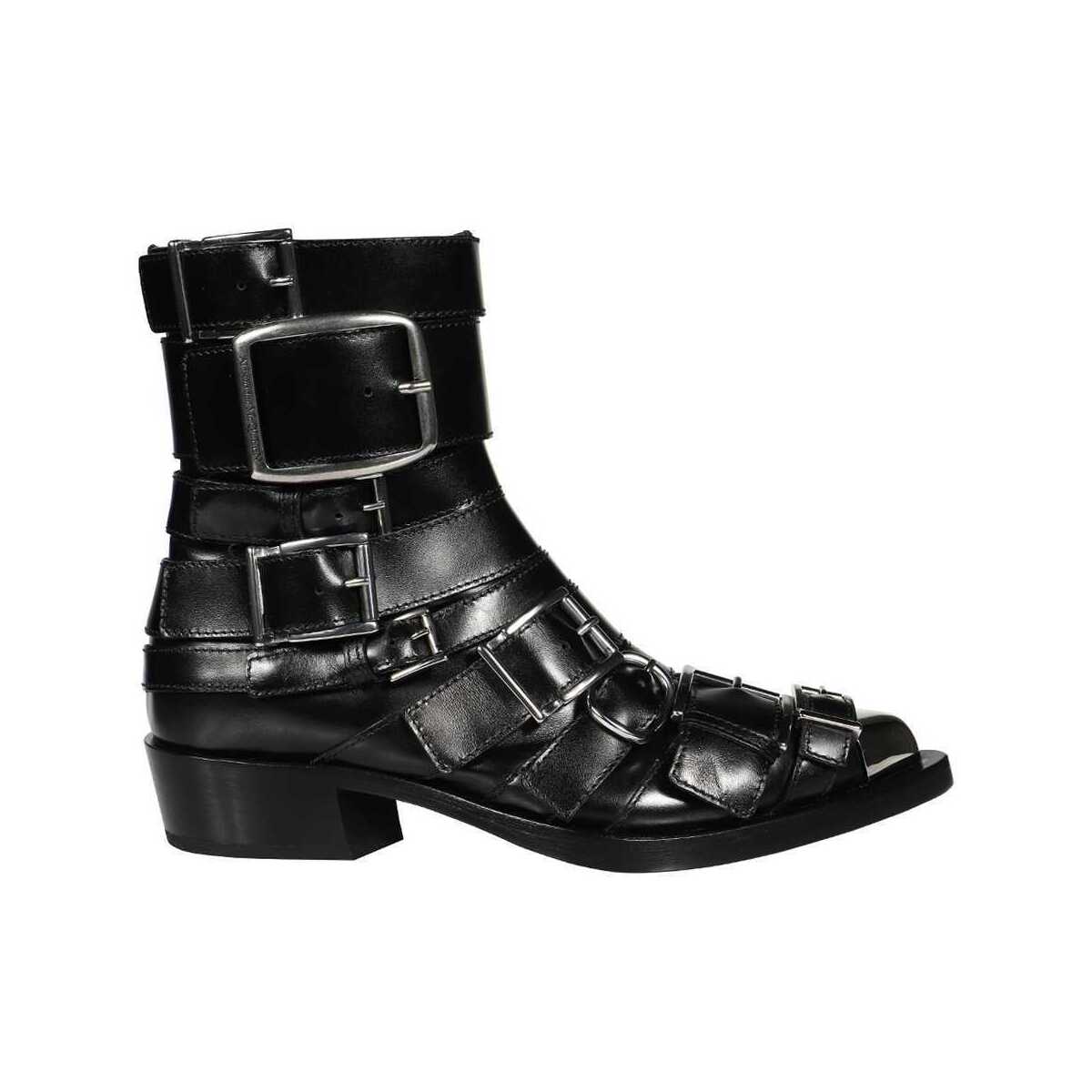 【本日5の付く日ポイント4倍!】 ALEXANDER MCQUEEN アレキサンダー マックイーン ブラック black ブーツ レディース 秋冬2022 718853WHSWD_1081 【関税・送料無料】【ラッピング無料】 ia