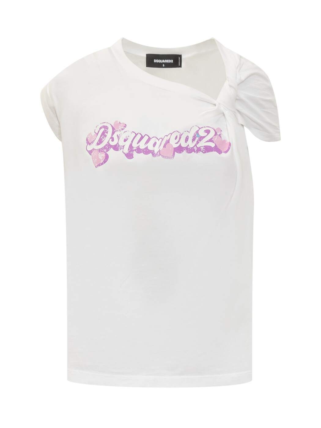 DSQUARED2 ディースクエアード ホワイト WHITE Tシャツ レディース 春夏2024 S72GD0498S24668_100 【関税・送料無料】【ラッピング無料】 ia