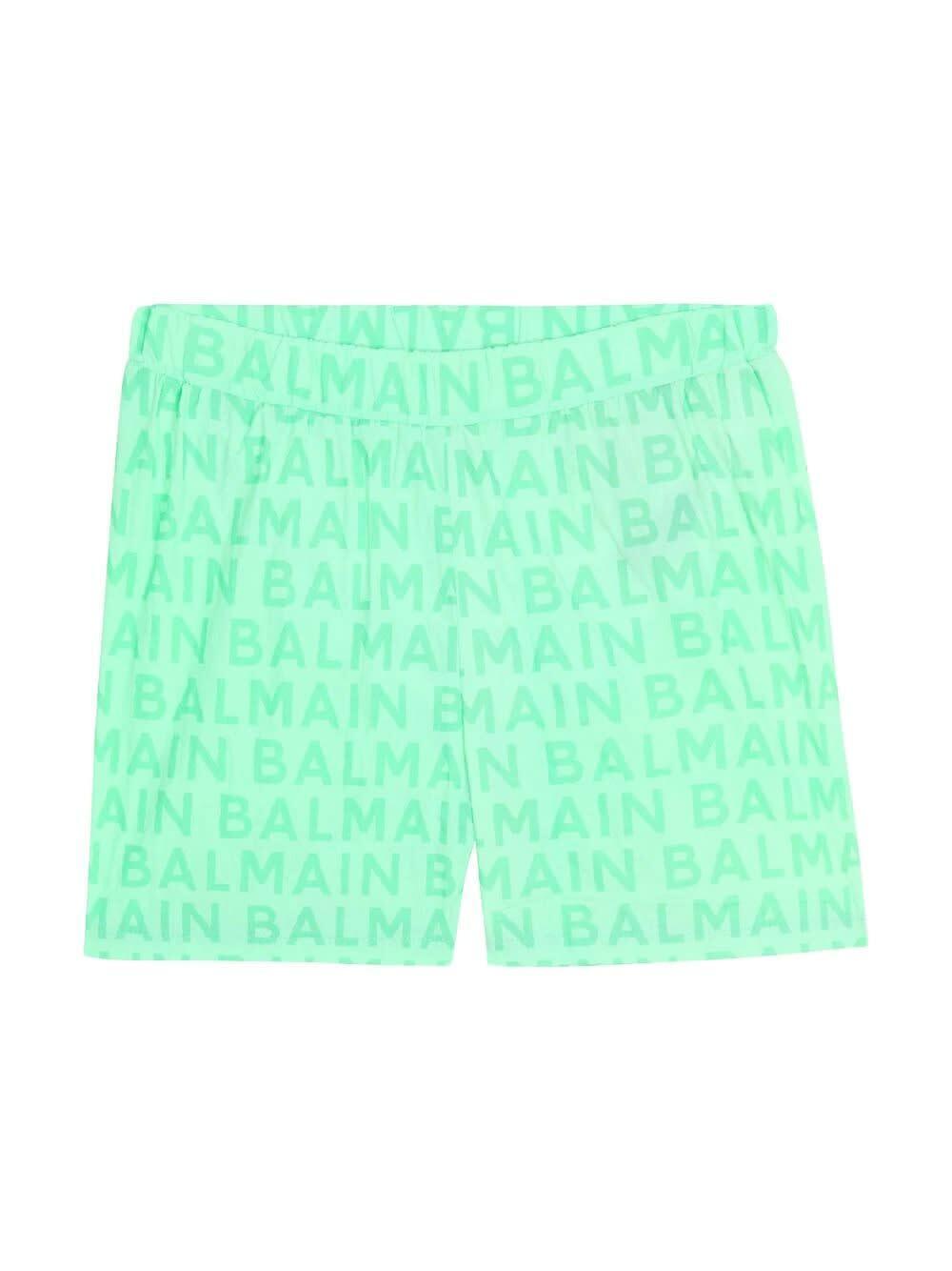 BALMAIN バルマン グリーン Green スイムウェア ボーイズ 春夏2024 BUCP29-Z2179 70A 【関税・送料無料..