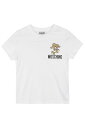 【10周年記念クーポン！P4倍！】 MOSCHINO モスキーノ ホワイト White トップス ガールズ 春夏2024 HUM04K LAA02|094 10101 WHITE 【関税・送料無料】【ラッピング無料】 ia