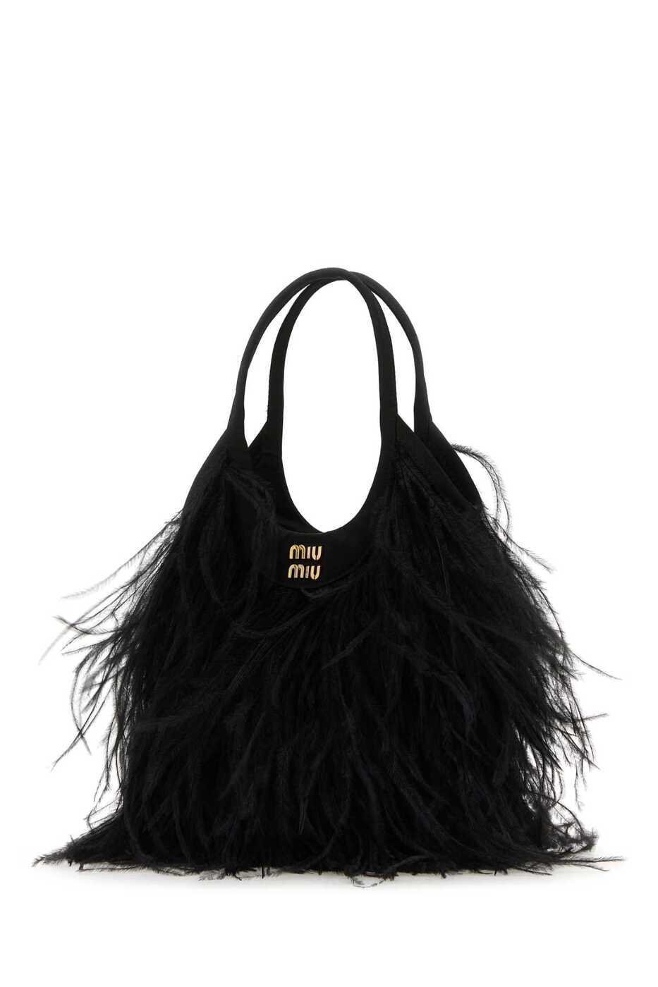 【クーポン配布中！】 ミュウ ミュウ MIU MIU トートバッグ レディース ブラック クリスマス Tote bags 5BA2812CP9 F0002 NERO 関税 送料無料 ラッピング無料 2024SS iaのサムネイル
