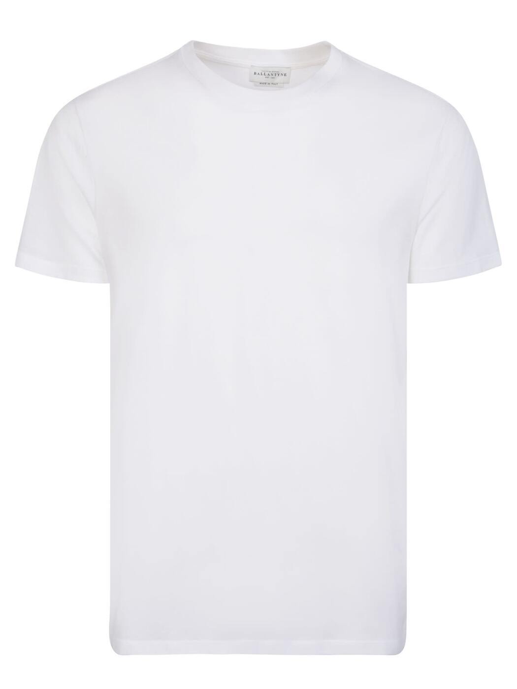BALLANTYNE バランタイン ホワイト White Tシャツ メンズ 春夏2024 BMW065 UCTJ6 10156 【関税・送料無料】【ラッピング無料】 ia