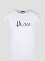 HERNO ヘルノ ホワイト White Tシャツ レディース 春夏2024 JG000211D52009_1094 【関税・送料無料】【ラッピング無料】 ia