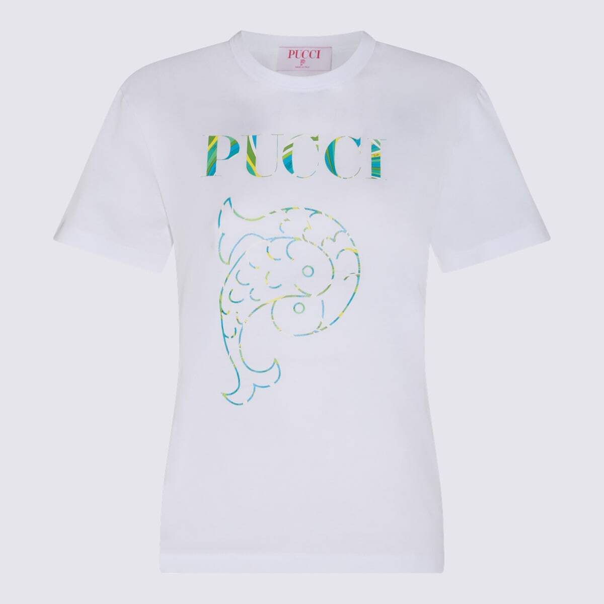 EMILIO PUCCI エミリオ プッチ ホワイト White Tシャツ レディース 春夏2024 4HTP754H983100 【関税・送料無料】【ラッピング無料】 ia