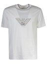 EMPORIO ARMANI エンポリオ アルマーニ Tシャツ メンズ 春夏2024 3D1TD4/1JUVZ 01A8 EAGLE VANILLA 【関税・送料無料】【ラッピング無料】 ia