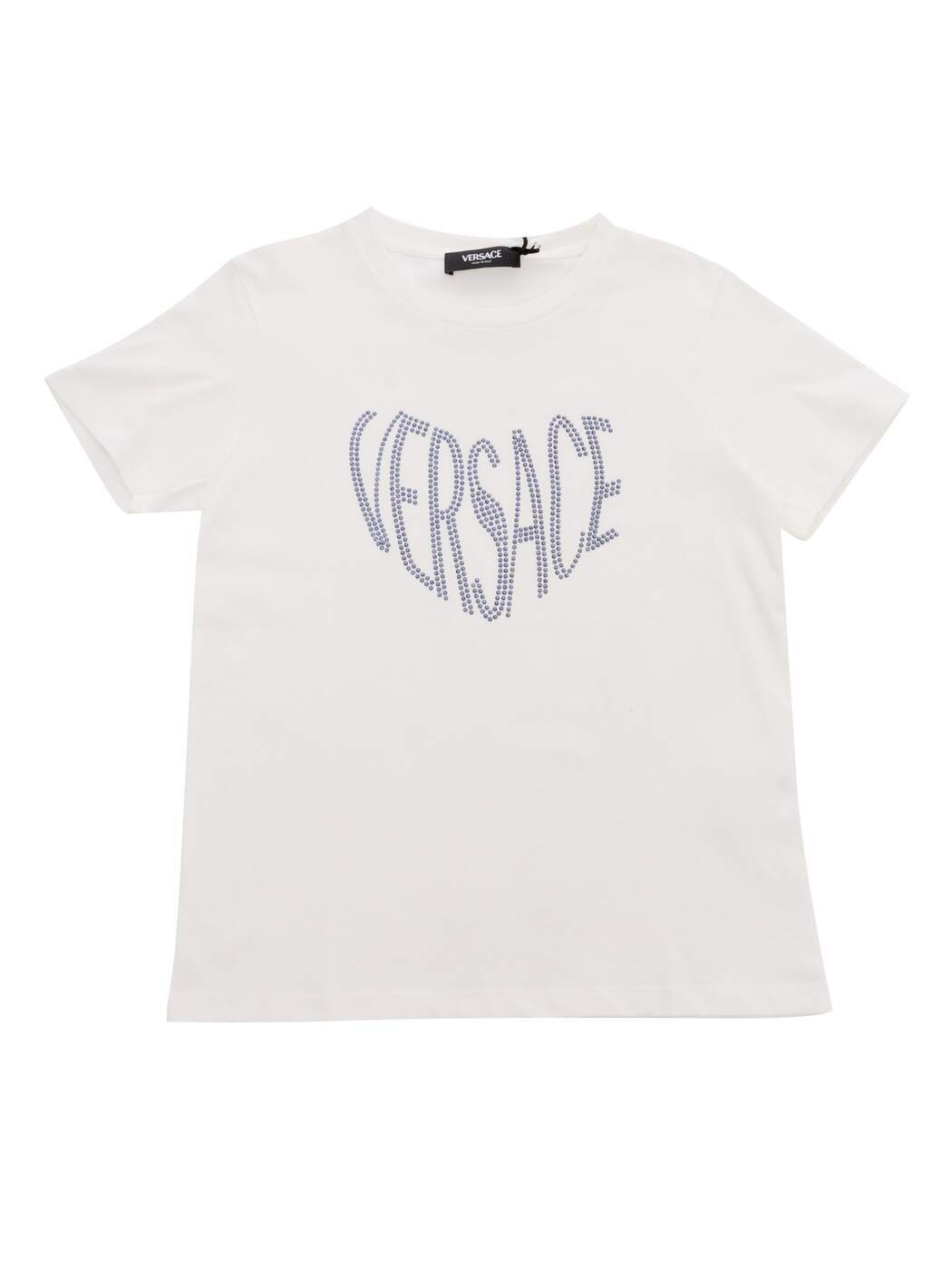  VERSACE ヴェルサーチェ ホワイト WHITE トップス ガールズ 春夏2024 10000521A09709.2W300  ia