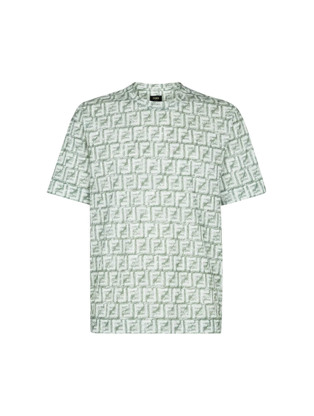 【土日限定クーポン配布中！】 FENDI フェンディ グリーン Green Tシャツ メンズ 春夏2024 FY0936AR79_F1MTQ 【関税・送料無料】【ラッピング無料】 ia