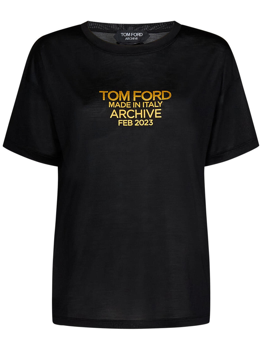 TOM FORD トム フォード ブラック Black Tシャツ レディース 秋冬2023 TSJ560FAX835_XLBGO 【関税・送料無料】【ラッピング無料】 ia
