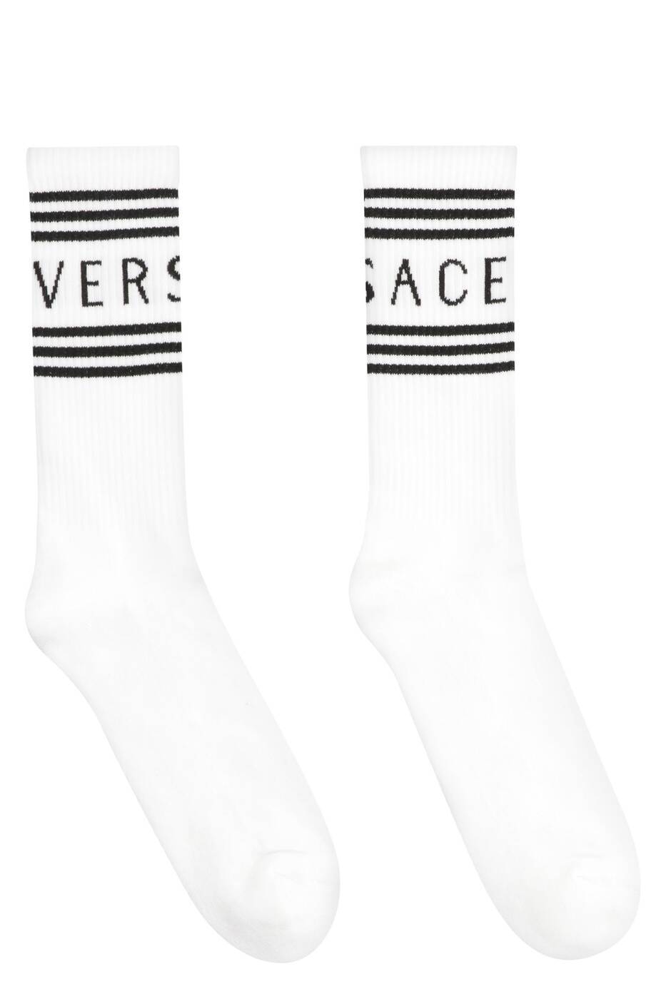 【本日5の付く日ポイント4倍!】 VERSACE ヴェルサーチ ホワイト White ソックス メンズ 秋冬2023 10088351A06357_2W020 【関税・送料無料】【ラッピング無料】 ia