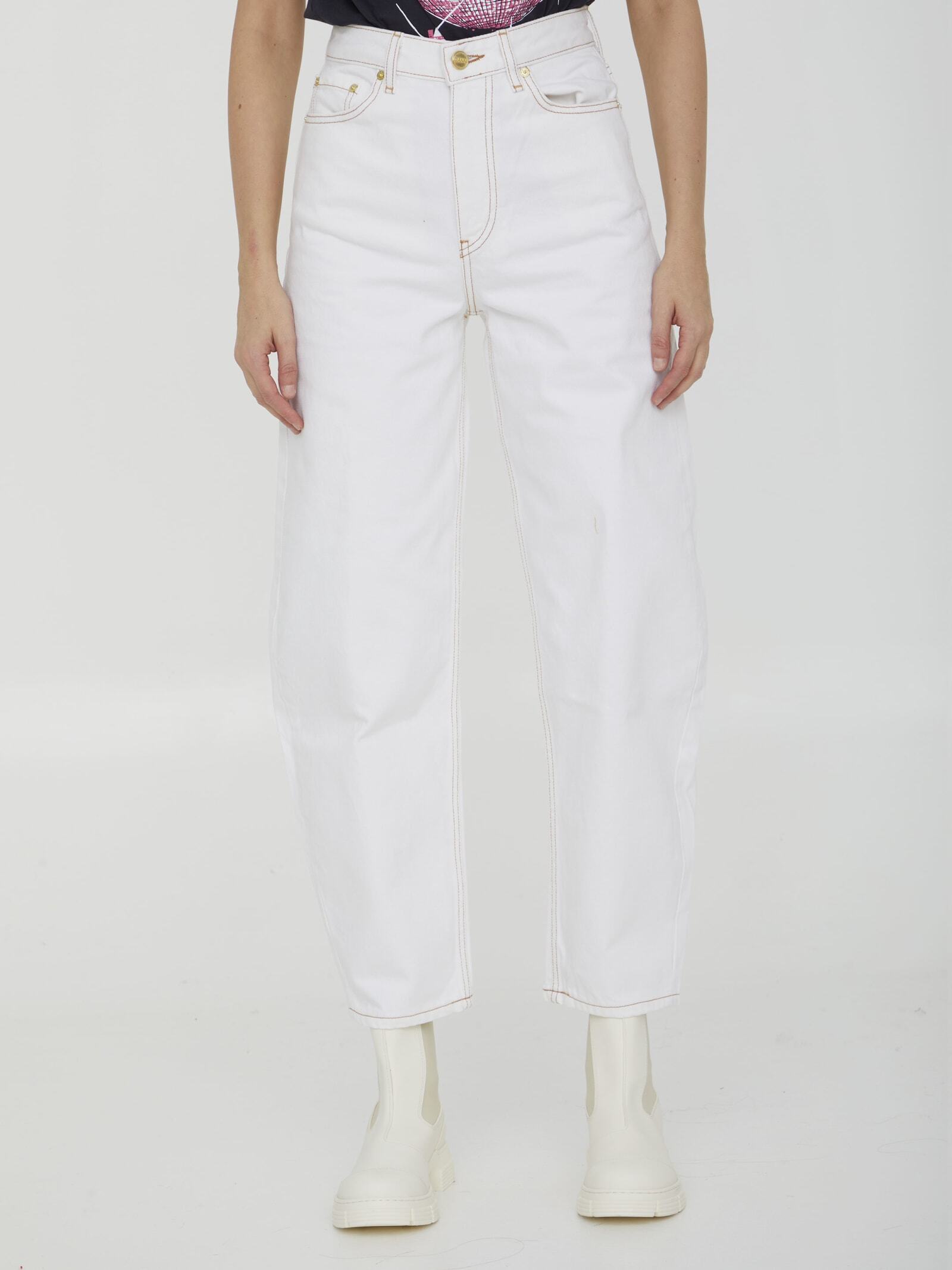 GANNI ガニー WHITE デニム レディース 春夏2023 J1177151 【関税・送料無料】【ラッピング無料】 iaのサムネイル