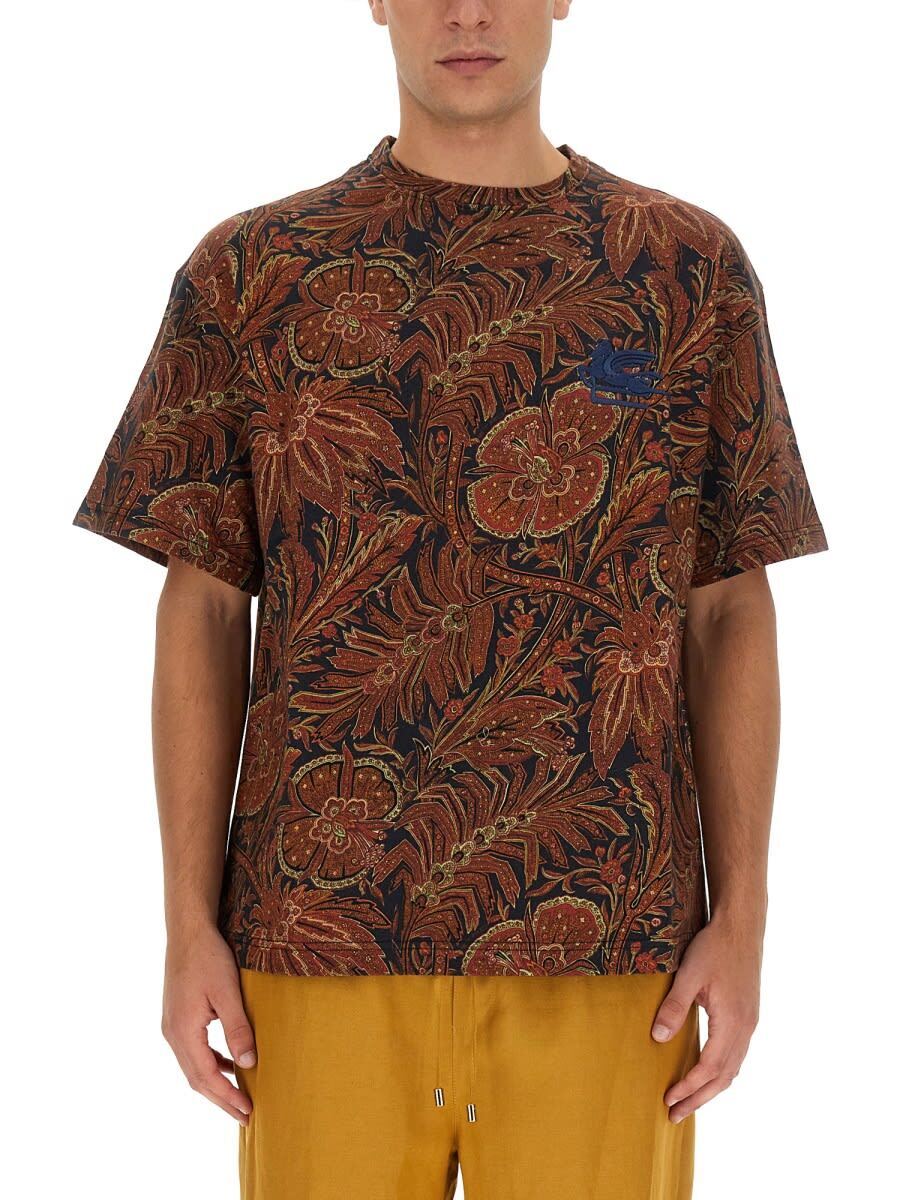 【楽天スーパーSALE!!50000円以上3000円OFFクーポン対象】 ETRO エトロ ブルー BLUE Tシャツ メンズ 秋冬2023 1Y5259619_0200 【関税・送料無料】【ラッピング無料】 ia