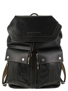 【15,000円以上1,000円OFF!!】 BRUNELLO CUCINELLI ブルネロ クチネリ ブラック Black バックパック メンズ 春夏2024 MBZIU325_C101 【関税・送料無料】【ラッピング無料】 ia