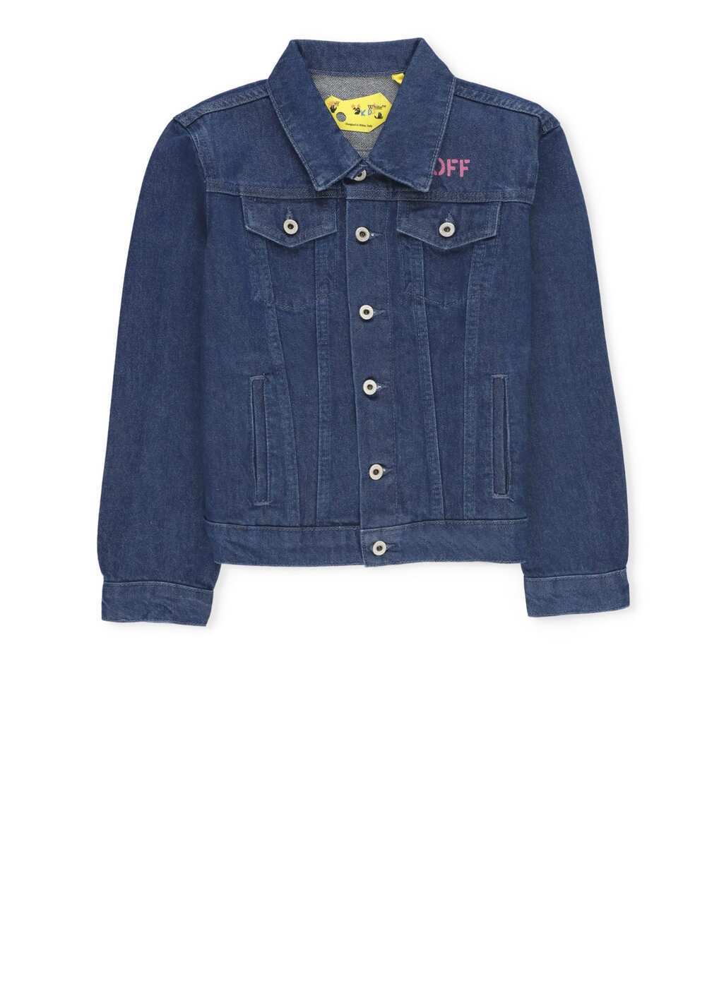 【本日5の付く日ポイント4倍!】 OFF-WHITE オフ ホワイト ブルー Blue ジャケット ガールズ 春夏2024 OGYE001S24DEN0014632 【関税・送料無料】【ラッピング無料】 ia