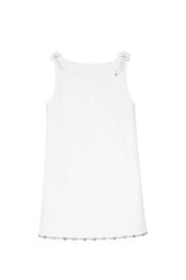 【15,000円以上ご購入で1,000円OFF！】 ELISABETTA FRANCHI エリザベッタフランキ ホワイト White ドレス ガールズ 春夏2024 EFAB507GA085 0000 【関税・送料無料】【ラッピング無料】 ia