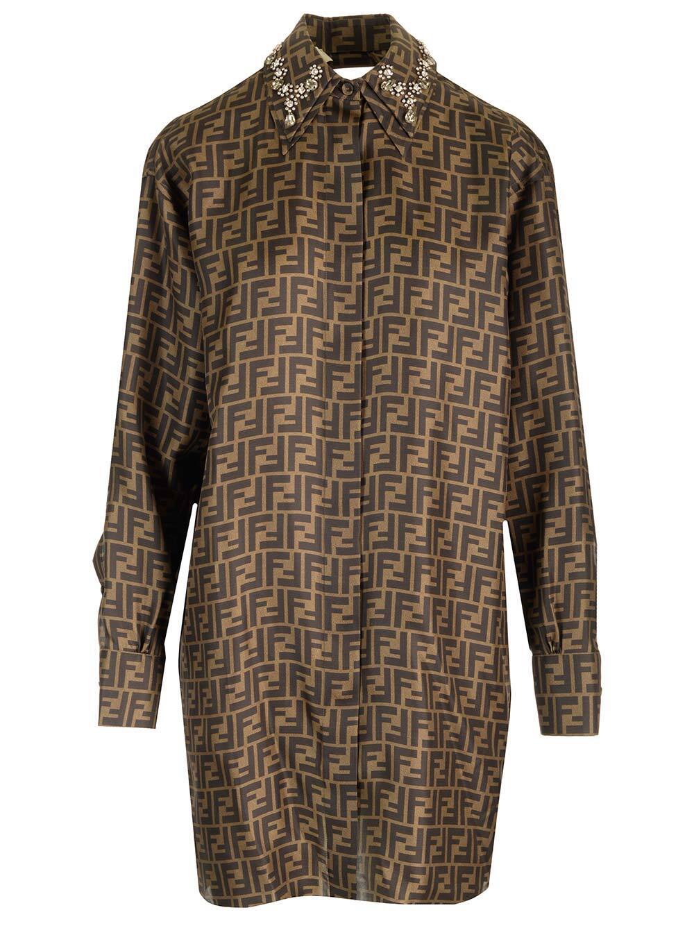FENDI フェンディ ブラウン Brown ドレス レディース 春夏2024 FDC984A8G3_F118W 【関税・送料無料】【ラッピング無料】 iaのサムネイル
