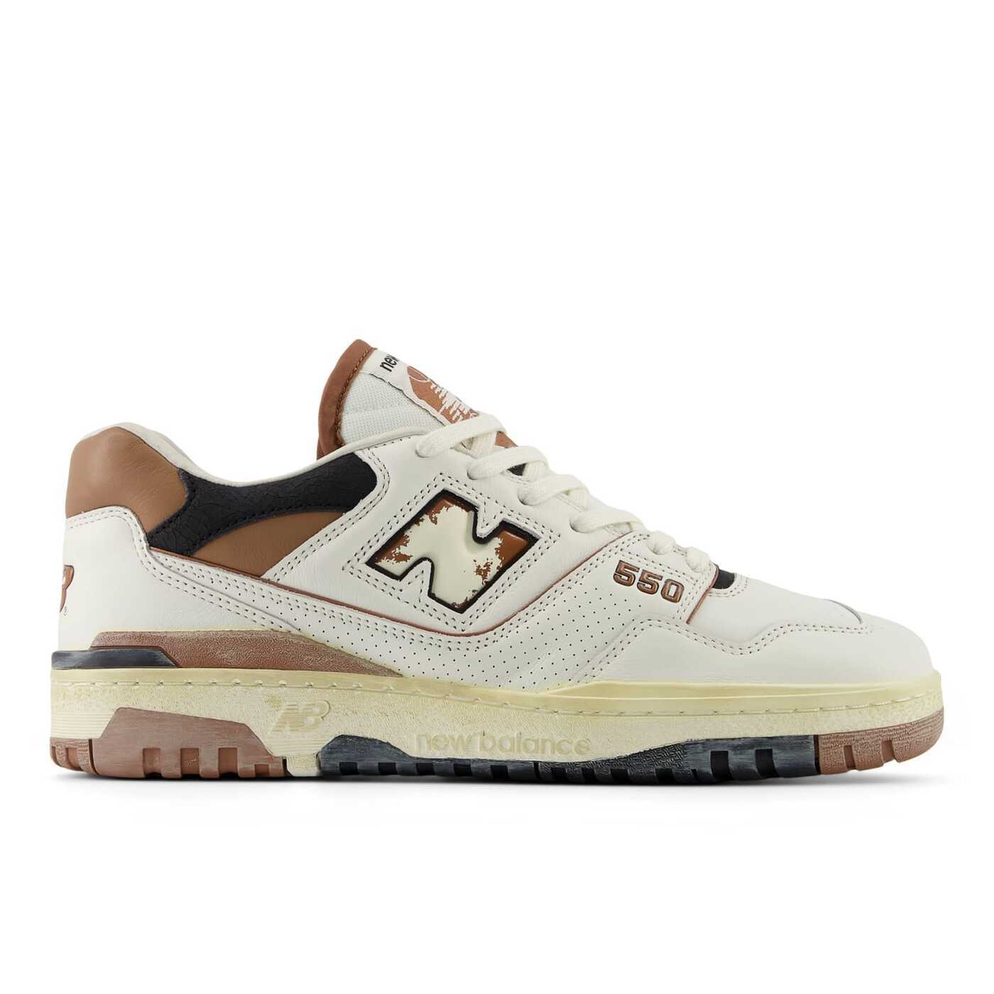 【土日限定クーポン配布中！】 NEW BALANCE ニューバランス スニーカー メンズ 春夏2024 BB550VGC OFF WHITE BROWN 【関税・送料無料】【ラッピング無料】 ia