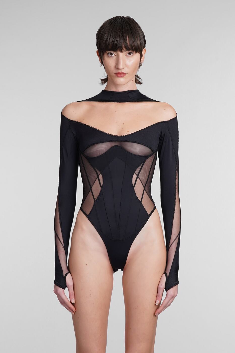 【本日5の付く日ポイント4倍!】 MUGLER ミュグレー ブラック black アンダーウェア レディース 春夏2024 24P1B00231842B99N1 【関税・..