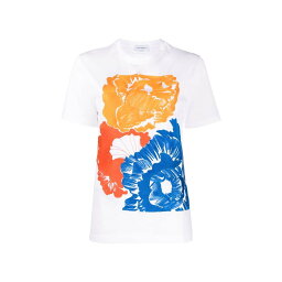 FERRAGAMO フェラガモ ホワイト White Tシャツ レディース 春夏2023 753057_BIANCO 【関税・送料無料】【ラッピング無料】 ia