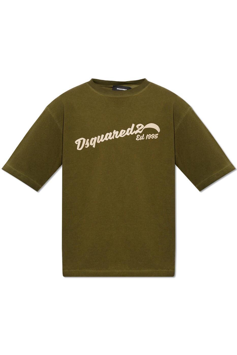 DSQUARED2 ディースクエアード グリーン Green Tシャツ メンズ 春夏2024 S74GD1252S24661_695 【関税・送料無料】【ラッピング無料】 ia