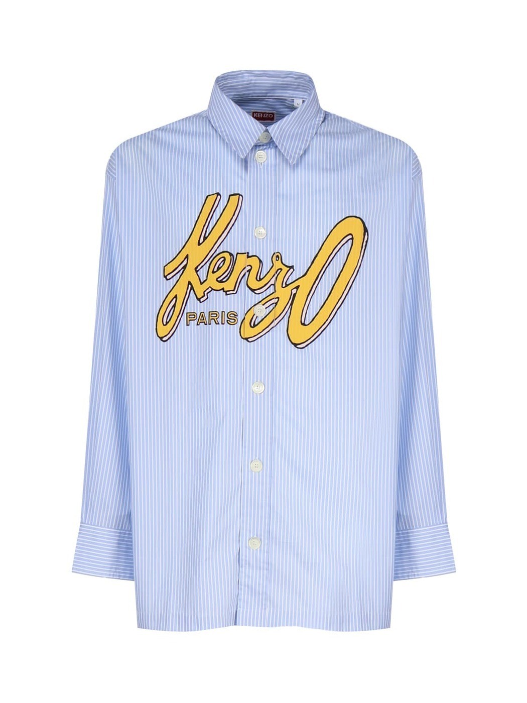 【土日限定クーポン配布中 】 KENZO ケンゾー ブルー Blue シャツ メンズ 秋冬2023 FDS65CH5109L_M64 【関税・送料無料】【ラッピング無料】 ia