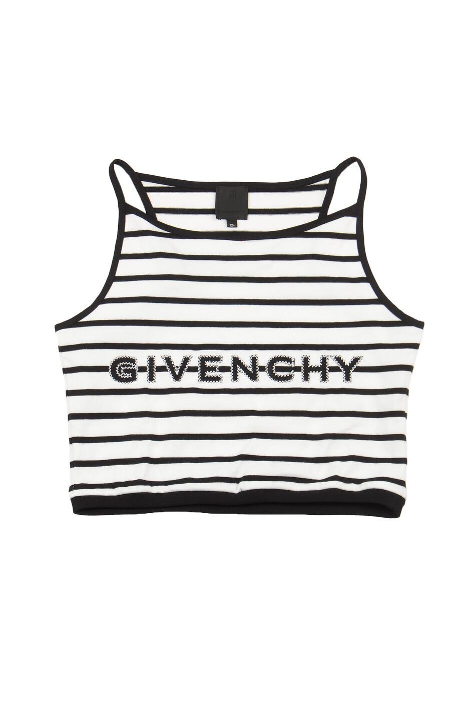 楽天BRANDSHOP・クラージュ楽天市場店【楽天スーパーSALE!!50000円以上3000円OFFクーポン対象】 GIVENCHY ジバンシィ ホワイト White/Black トップス ガールズ 春夏2024 H30025N50 【関税・送料無料】【ラッピング無料】 ia