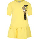 【10周年記念クーポン！P4倍！】 MOSCHINO モスキーノ イエロー Yellow ドレス ガールズ 春夏2024 HAV0CQ LDA25 50162 【関税・送料無料】【ラッピング無料】 ia