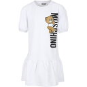  MOSCHINO モスキーノ ホワイト White ドレス ガールズ 春夏2024 HAV0CQ LDA25 10101  ia