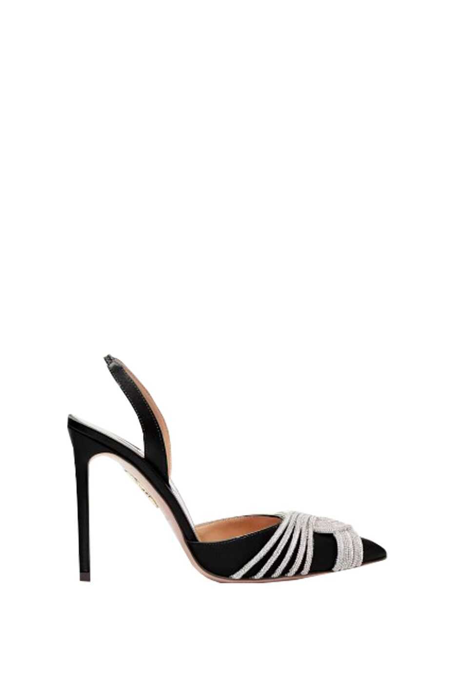 AQUAZZURA アクアズーラ ブラック Black パンプス レディース 春夏2024 GASMIDL1SAT000 【関税・送料無料】【ラッピング無料】 ia