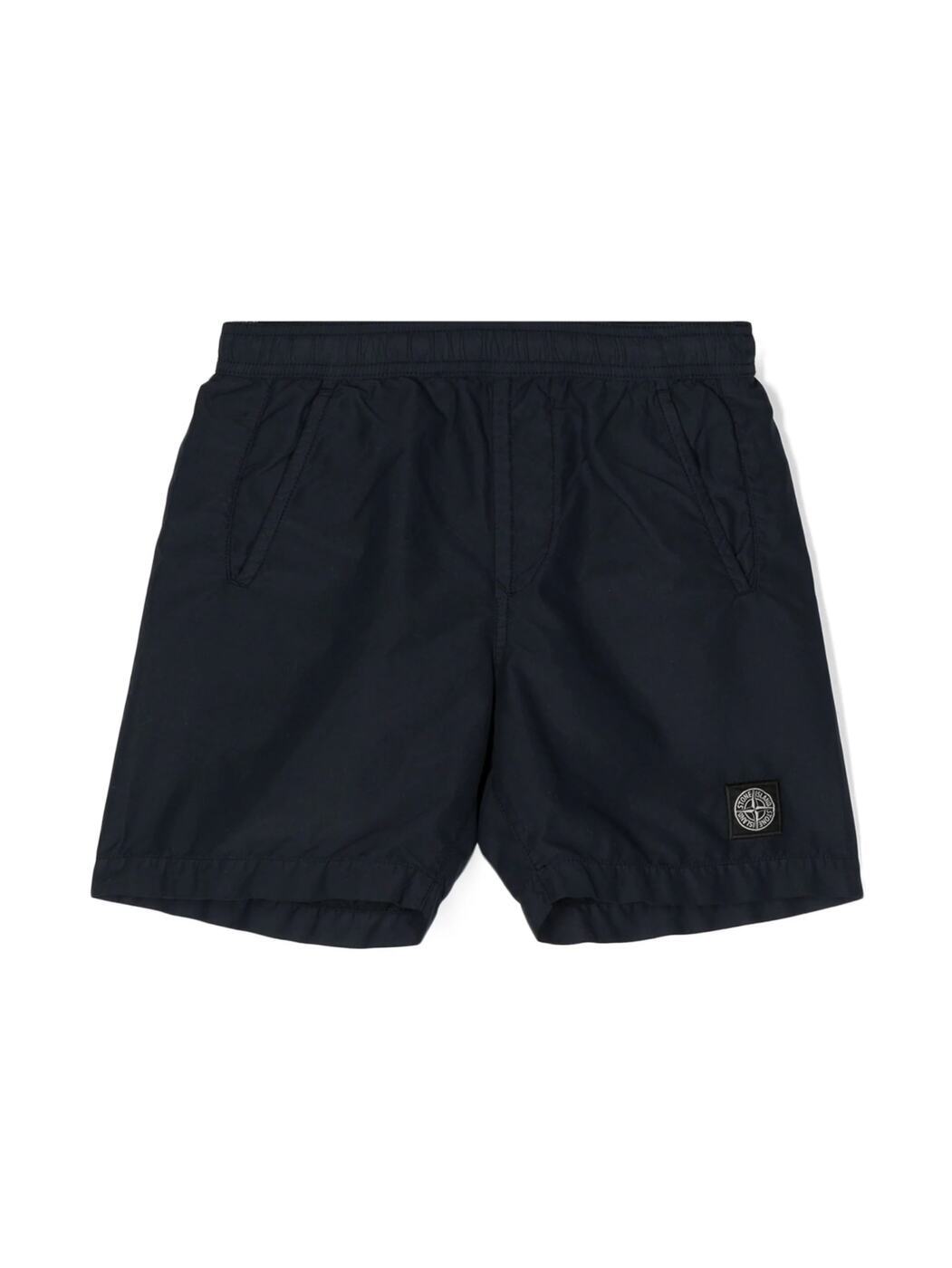 STONE ISLAND JUNIOR ストーン アイランド ブルー Blue スイムウェア ボーイ ...