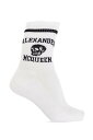 【15,000円以上ご購入で1,000円OFF！】 ALEXANDER MCQUEEN アレキサンダー マックイーン ホワイト WHITE/BLACK ソックス メンズ 秋冬2023 7582954102Q-9060 WHITE/BLACK 【関税・送料無料】【ラッピング無料】 ia