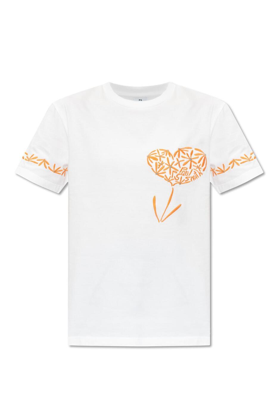 PAUL SMITH ポールスミス ホワイト White Tシャツ レディース 春夏2024 W2R232VMP453101 【関税・送料無料】【ラッピング無料】 ia