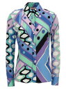 【15,000円以上1,000円OFF!!】 EMILIO PUCCI エミリオ プッチ シャツ レディース 春夏2024 4HJJ05 4H726 022 【関税・送料無料】【ラッピング無料】 ia