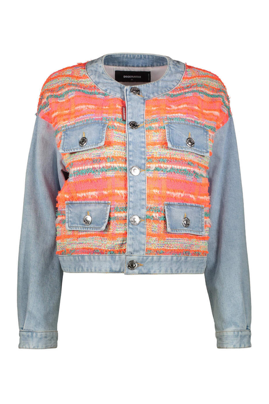 DSQUARED2 ディースクエアード ブルー Denim ジャケット レディース 春夏2022 S75AM0974S60574_001F 【関税・送料無料】【ラッピング無料】 ia