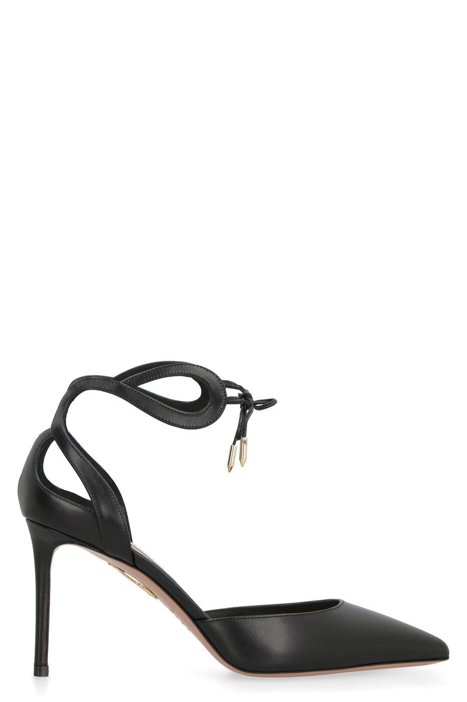 AQUAZZURA アクアズーラ ブラック black パンプス レディース 秋冬2023 TSAMIDP0CFI_000 【関税 送料無料】【ラッピング無料】 ia