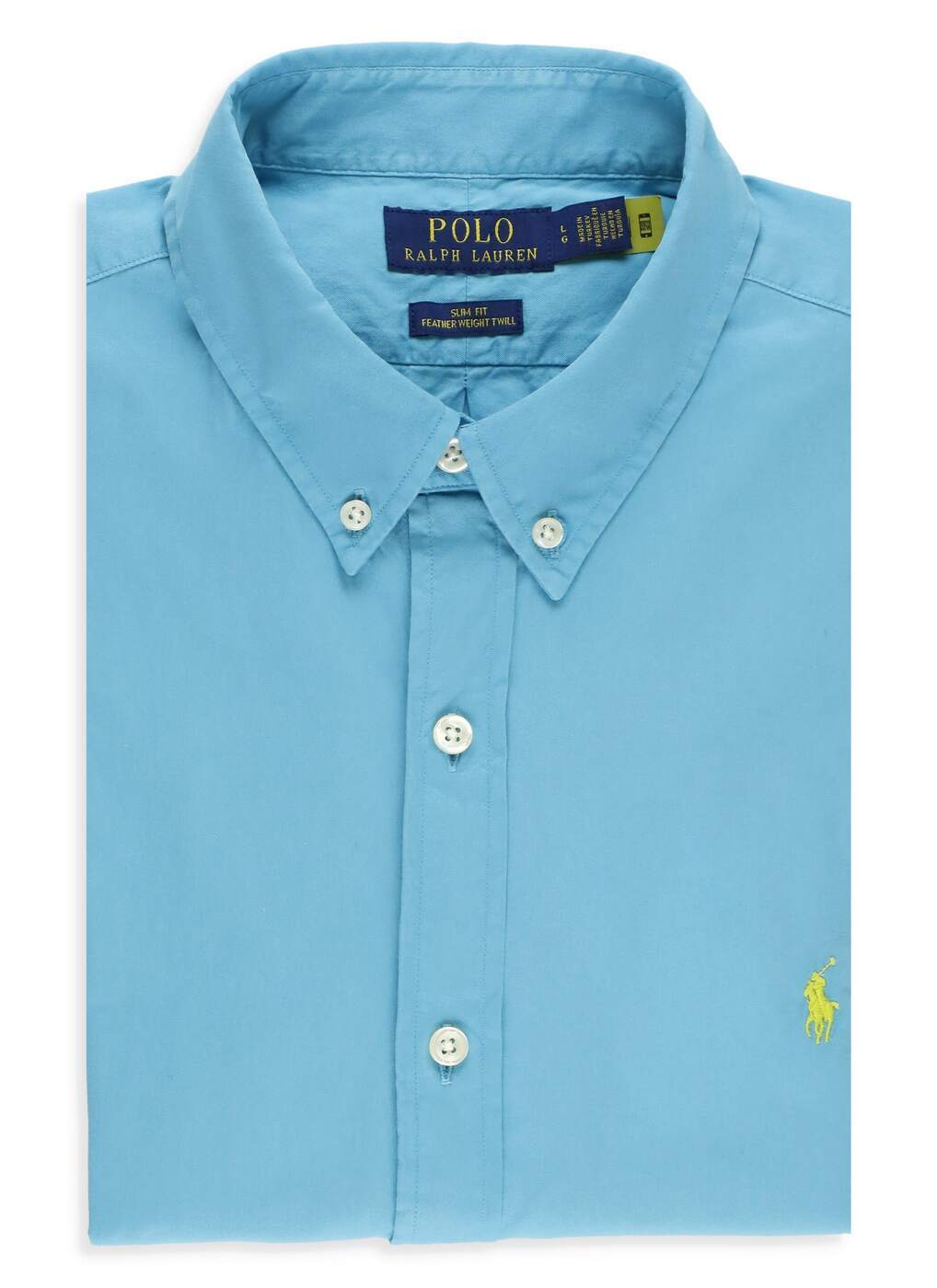 【土日限定クーポン配布中！】 POLO RALPH LAUREN ポロ ラルフ ローレン ブルー Light Blue シャツ メンズ 春夏2024 710937994_005 【関税・送料無料】【ラッピング無料】 iaのサムネイル