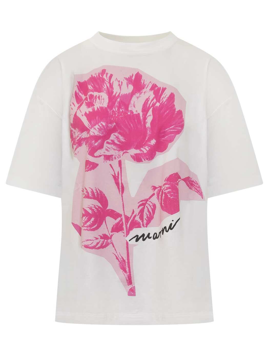 MARNI マルニ Tシャツ レディース 春夏2024 THJET49P04USCW65_CFW01 【関税・送料無料】【ラッピング無料】 iaのサムネイル