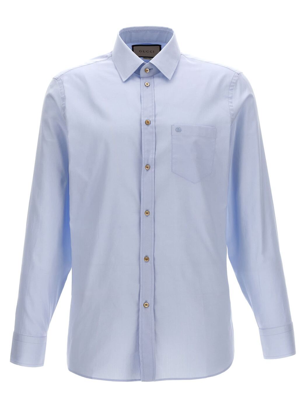 グッチ 【6h限定！2000円OFFクーポン配布中】 GUCCI グッチ ブルー Light Blue シャツ メンズ 春夏2024 699554ZAJOM4850 【関税・送料無料】【ラッピング無料】 ia