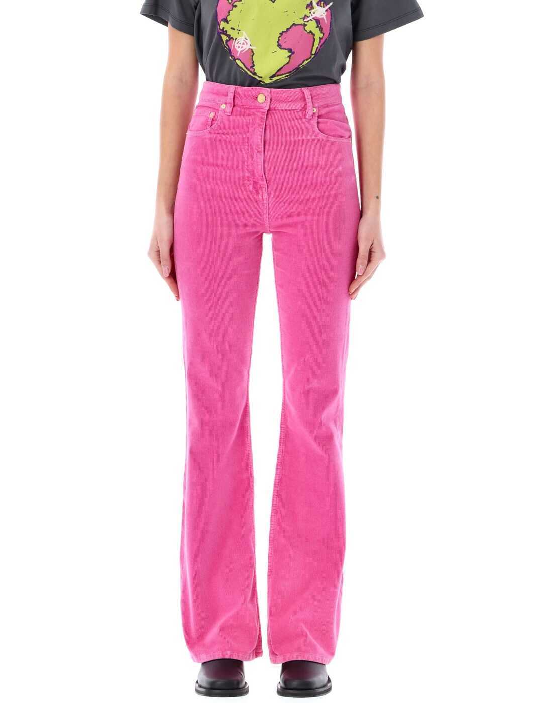 GANNI ガニー レッド FUCSIA パンツ レディース 春夏2024 F8800_672 【関税・送料無料】【ラッピング無料】 iaのサムネイル