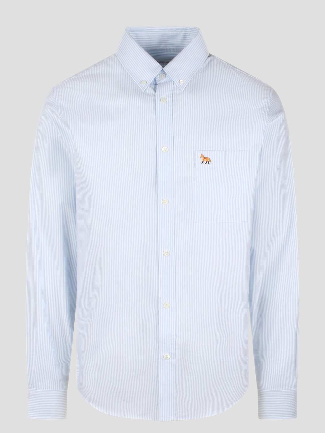 MAISON KITSUNE メゾン キツネ ブルー Blue シャツ メンズ 春夏2024 LM00406WC2023 LIGHT BLUE STRIPES S411 【関税・送料無料】【ラッピング無料】 iaのサムネイル