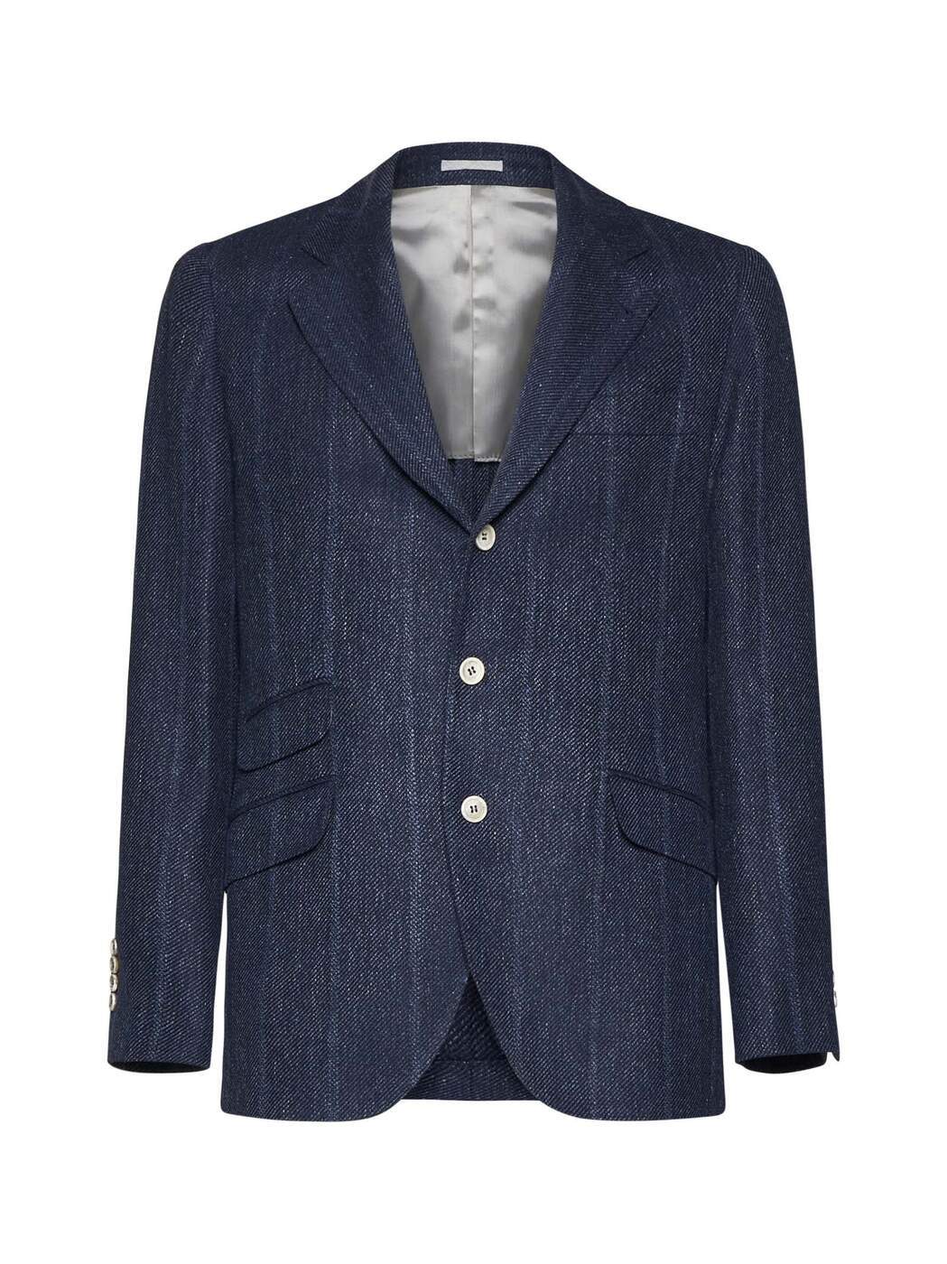 BRUNELLO CUCINELLI ブルネロ クチネリ ブルー Blue ジャケット メンズ 春夏2024 MS4997BWDE-C023 【関税・送料無料】【ラッピング無料】 ia