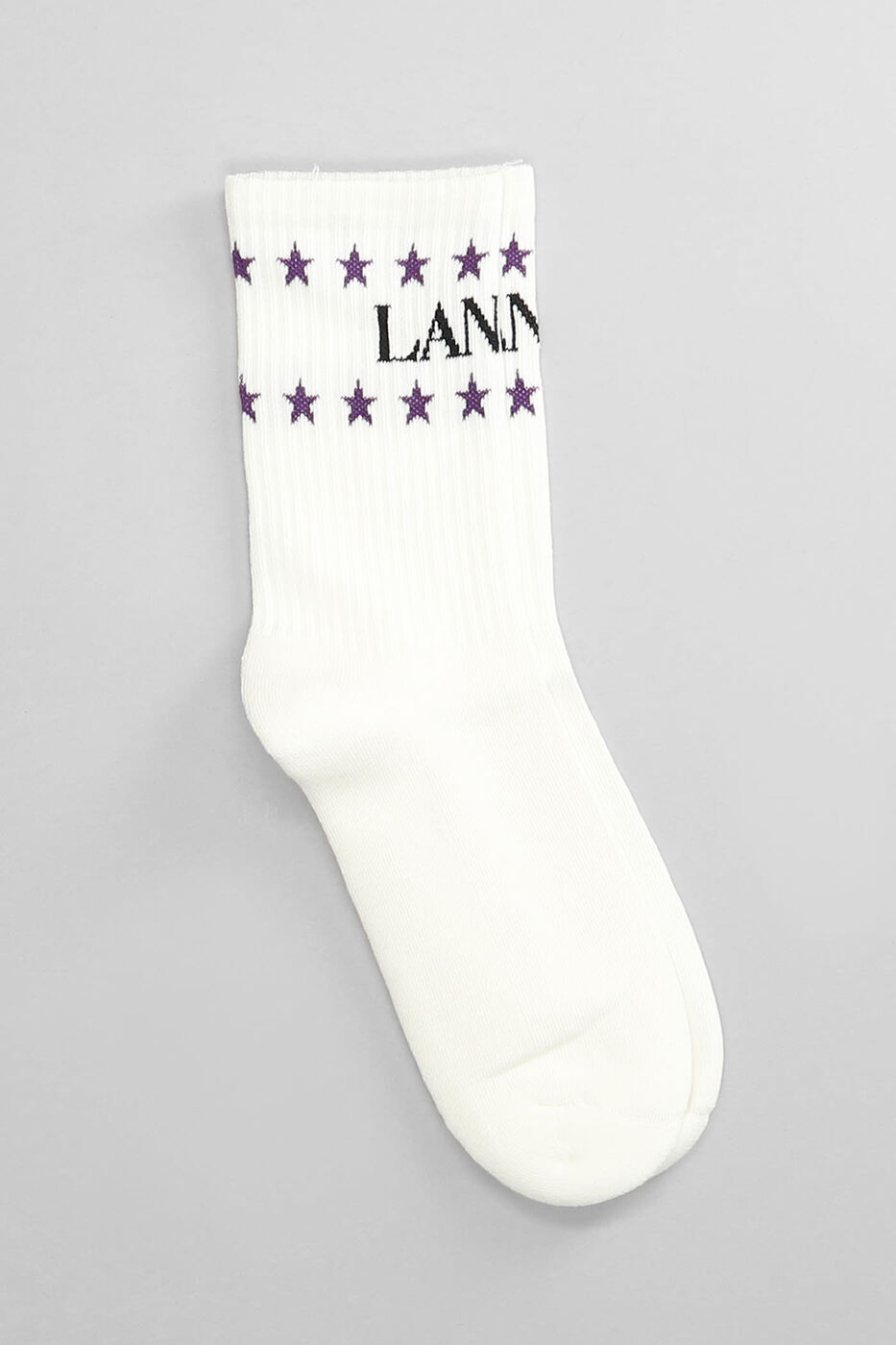 楽天BRANDSHOP・クラージュ楽天市場店【土日限定クーポン配布中！】 LANVIN ランバン ホワイト white ソックス メンズ 春夏2024 AM-SAJD00-SOLS-P240741 【関税・送料無料】【ラッピング無料】 ia