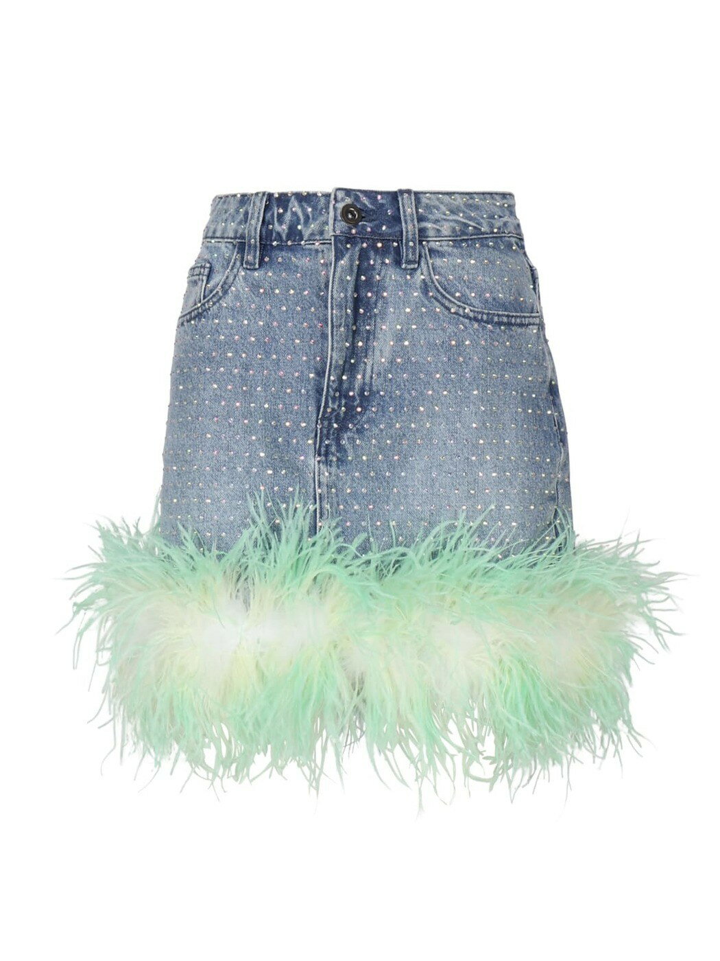 SELF PORTRAIT セルフ ポートレート ブルー Blue, green スカート レディース 春夏2024 RS24816SKHOTFIXDENIMBLUE 【関税・送料無料】【ラッピング無料】 iaのサムネイル