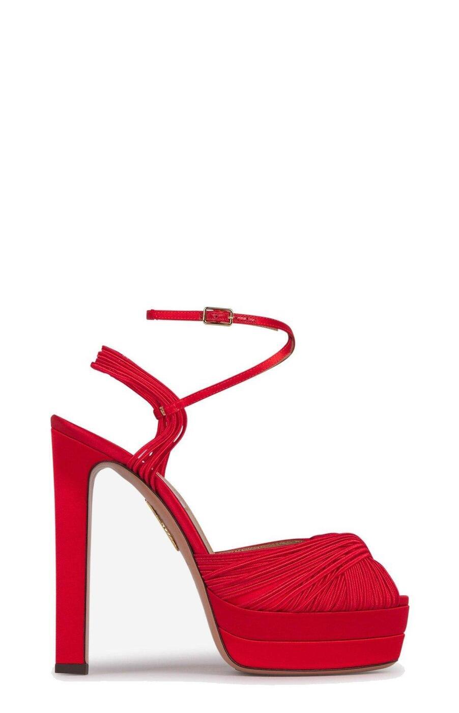 【5のつく日は全商品ポイント4倍】 AQUAZZURA アクアズーラ レッド Red サンダル レディース 春夏2024 BTYHIGB0PMTF00 【関税・送料無料】【ラッピング無料】 ia