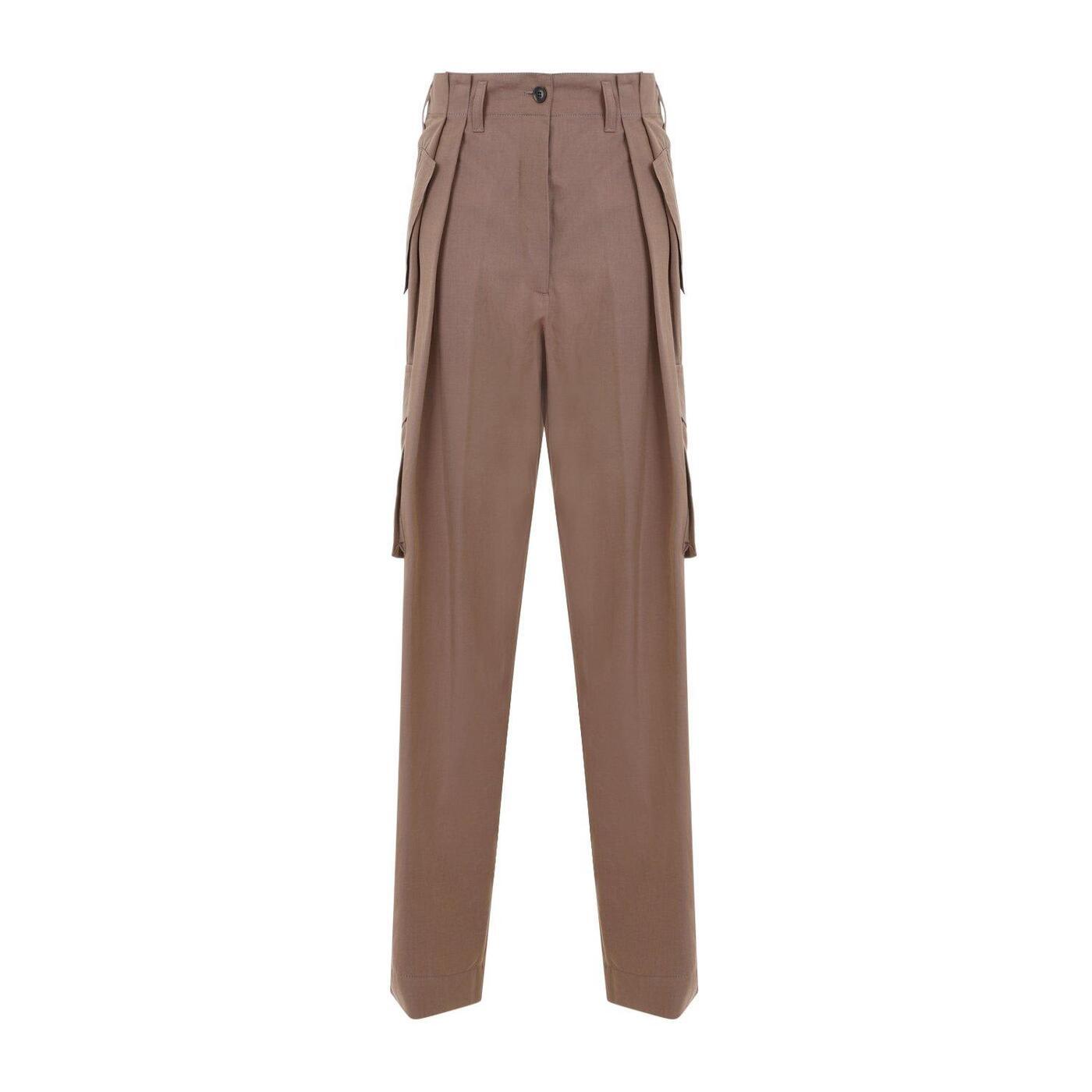 DRIES VAN NOTEN ドリス ヴァン ノッテン ブラウン Brown パンツ レディース 春夏2024 2410109198023306 【関税・送料無料】【ラッピング無料】 iaのサムネイル
