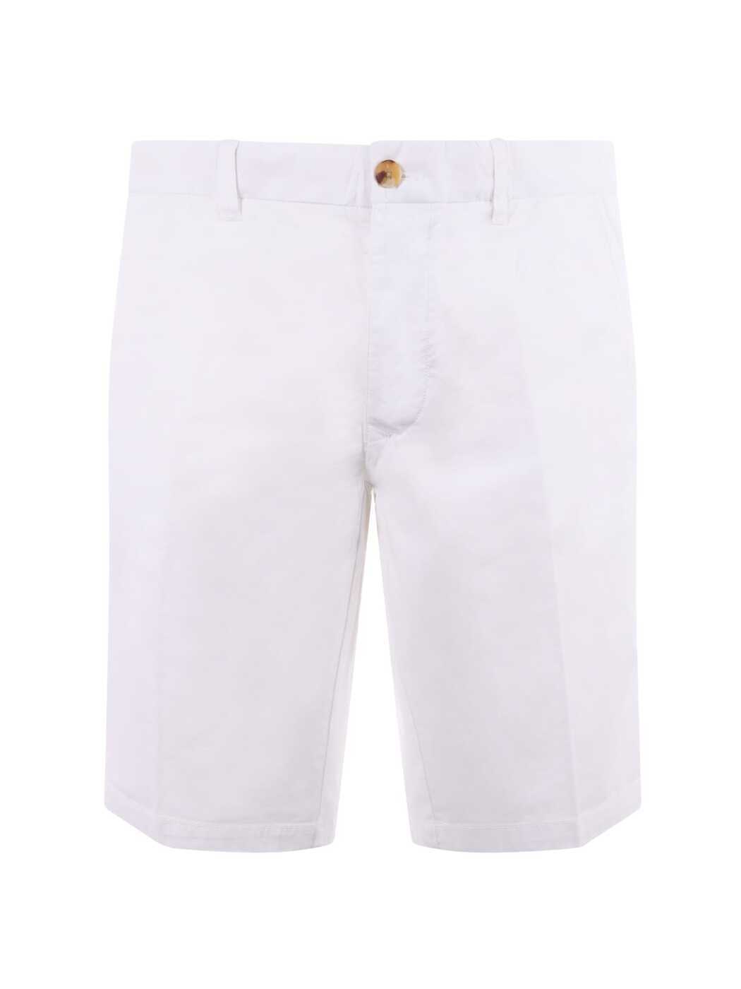 BLAUER ブラウアー ホワイト White ショーツ メンズ 春夏2023 BLUP023236000-100 【関税・送料無料】【ラッピング無料】 iaのサムネイル